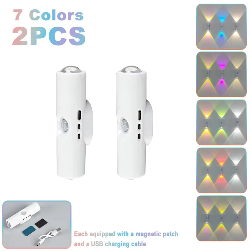 Double-head LED Night Light with Motion Sensor