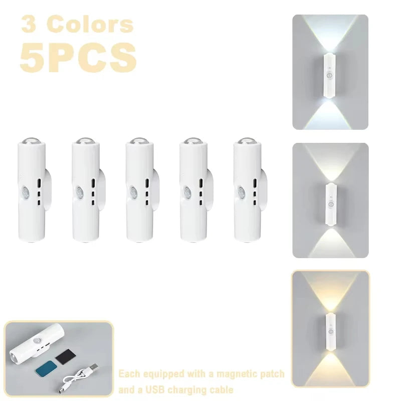 Double-head LED Night Light with Motion Sensor