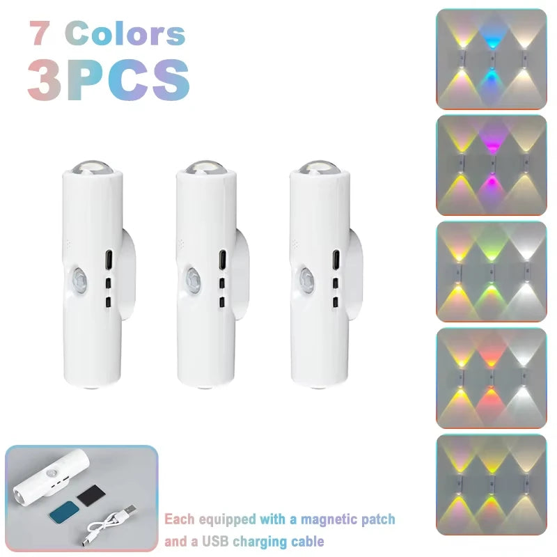 Double-head LED Night Light with Motion Sensor