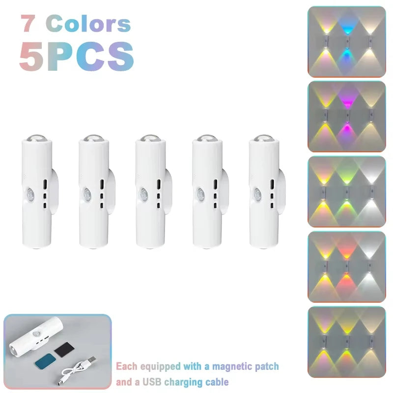 Double-head LED Night Light with Motion Sensor